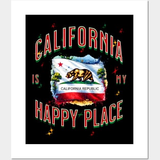 California is my happy place Posters and Art